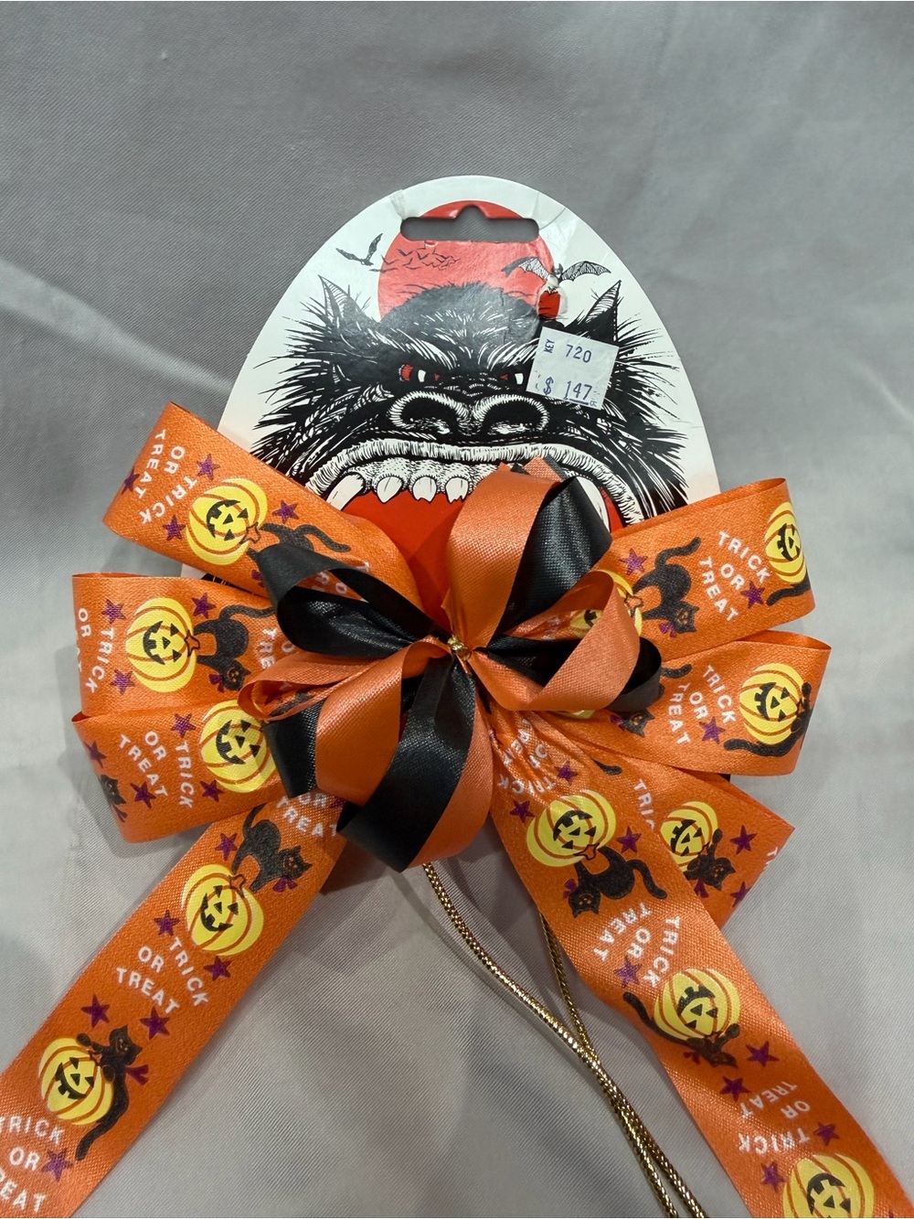 Vintage Halloween Bow
